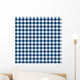Checked Tablecloth Pattern Blue Wall Decal