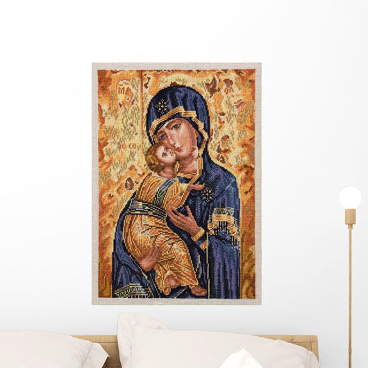 Virgin Mary With Child Wall Decal