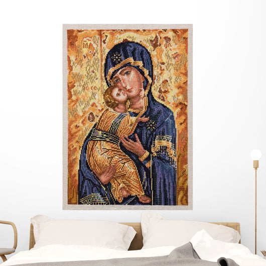 Virgin Mary With Child Wall Decal