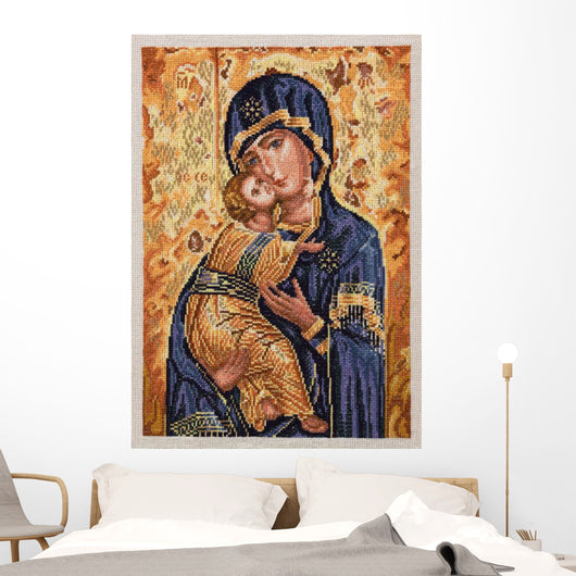 Virgin Mary With Child Wall Decal