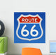 Route 66 Road Sign Wall Decal