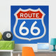 Route 66 Road Sign Wall Decal