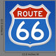 Route 66 Road Sign Wall Decal