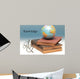 Books And World Globe Wall Decal