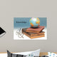 Books And World Globe Wall Decal