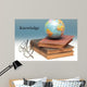 Books And World Globe Wall Decal
