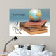 Books And World Globe Wall Decal