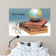 Books And World Globe Wall Decal