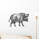 Wild Boar Wall Decal