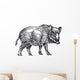 Wild Boar Wall Decal
