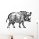 Wild Boar Wall Decal
