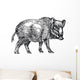 Wild Boar Wall Decal