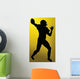 Golden Back Sport Silhouette Wall Decal