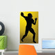Golden Back Sport Silhouette Wall Decal