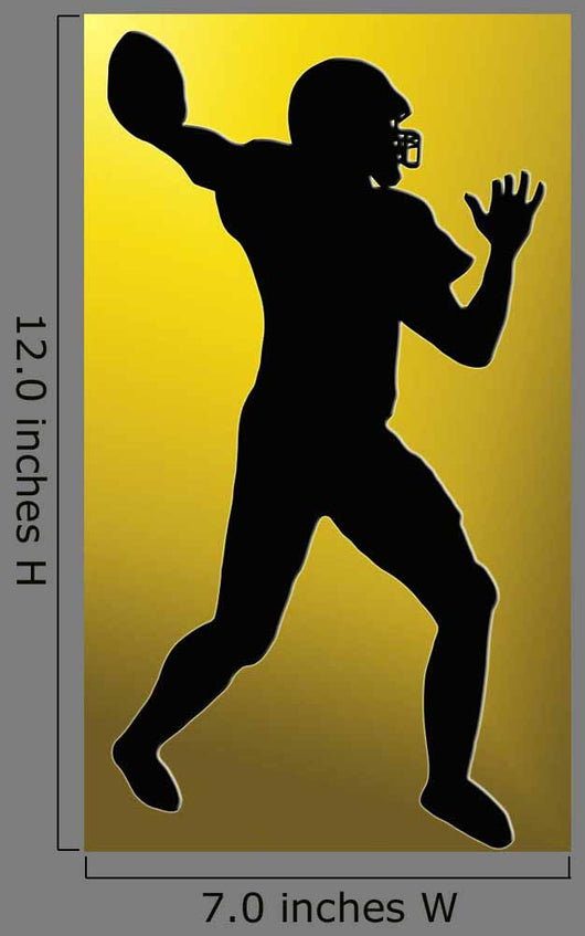 Golden Back Sport Silhouette Wall Decal