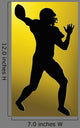 Golden Back Sport Silhouette Wall Decal