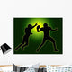 Green Glow Silhouette American Wall Decal