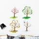 Four Seasons Trees During Wall Decal