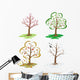 Four Seasons Trees During Wall Decal
