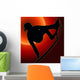 Sunset Back Skateboarding Vert Wall Decal