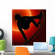 Sunset Back Skateboarding Vert Wall Decal