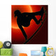 Sunset Back Skateboarding Vert Wall Decal
