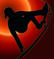 Sunset Back Skateboarding Vert Wall Decal