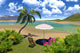 Paradise Lagoon Wall Decal