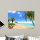 Beach Palms And Umbrella Wall Decal