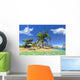 CG Render Paradise Lagoon Beach Wall Decal