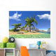 CG Render Paradise Lagoon Beach Wall Decal