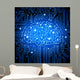 Circuit Board Brain Wall Decal