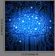 Circuit Board Brain Wall Decal