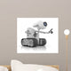 Futuristic Robot Talk Artificial Wall Decal