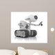 Futuristic Robot Talk Artificial Wall Decal