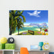 Paradise Lagoon And Bench Wall Decal