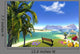 Paradise Lagoon And Bench Wall Decal