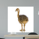 Ostrich Chick White Background Wall Decal