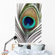 Up Peacock Feather Wall Decal