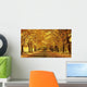 Golden Yellow Colored Foliage Wall Decal