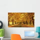 Golden Yellow Colored Foliage Wall Decal