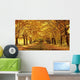 Golden Yellow Colored Foliage Wall Decal