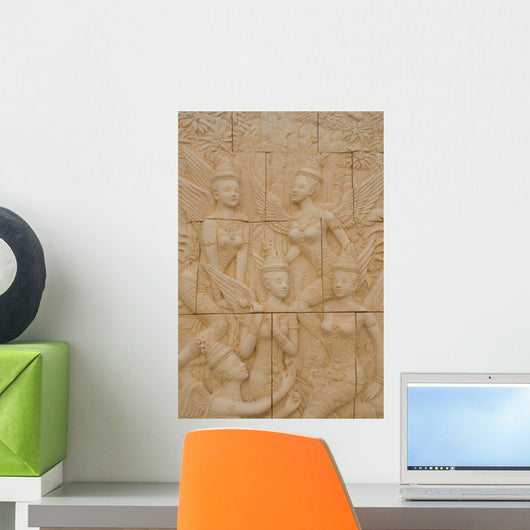 Five Angel Terracotta Thailand Wall Decal