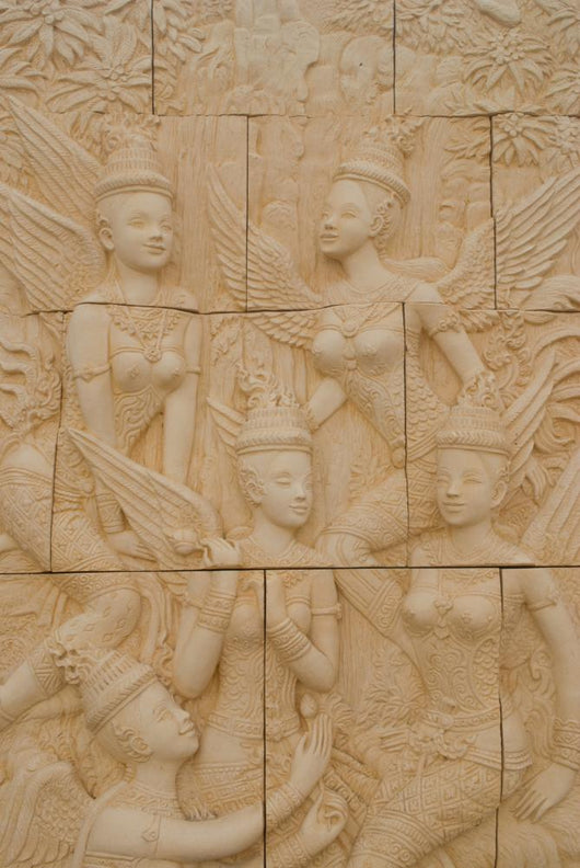 Five Angel Terracotta Thailand Wall Decal