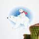 Polar Bear Mom And Cub Illustration Wall Decal