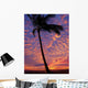 Beach and Palm Tree Sunset Wall Decal