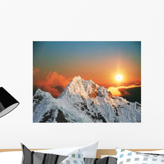 Alpamayo Peak Sunset1 Wall Decal