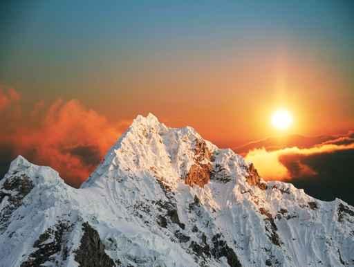 Alpamayo Peak Sunset1 Wall Decal