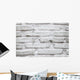 Old White Brick Wall Wall Decal