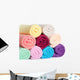 Combined Color Towels Wall Decal